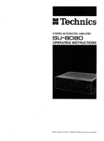 Technics - SU-8080 - Owners manual 